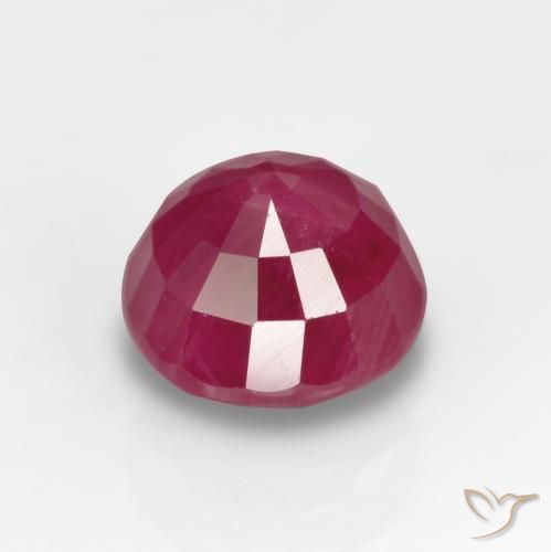 Rubino Rosso tendente al rosa naturale da 0.97 ct, Rotondo, VS-SI