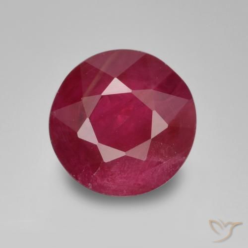 0.94ct Naturale Rosso medio Rubino, Rotondo, VS-SI