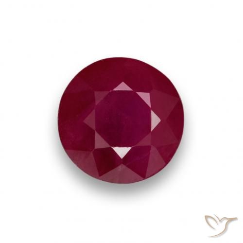 0.98ct Naturale Rosso medio Rubino, Rotondo, VS-SI