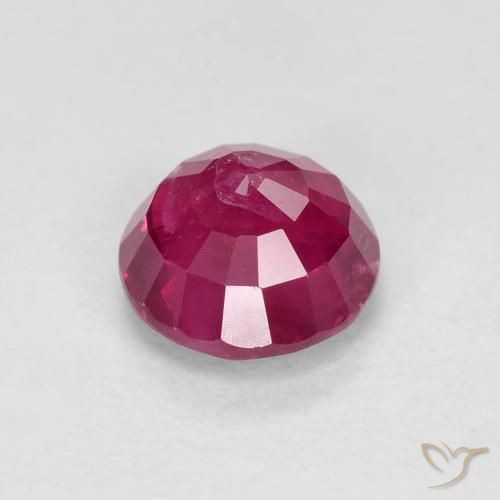 Rubino Rosso medio naturale da 0.94 ct, Rotondo, VS-SI