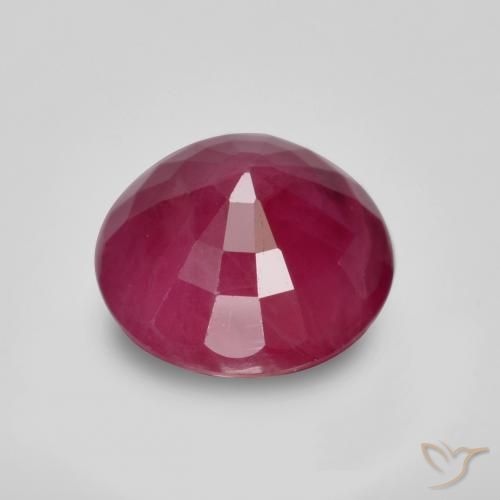 Rubino Rosso medio naturale da 0.88 ct, Rotondo, VS-SI