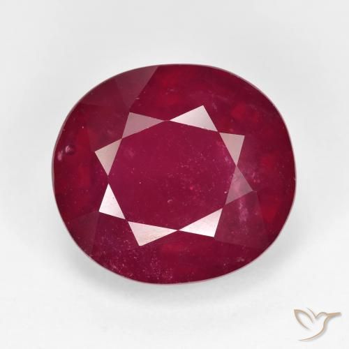 13.44ct Naturale Rosso scuro Rubino, Ovale, VS-SI