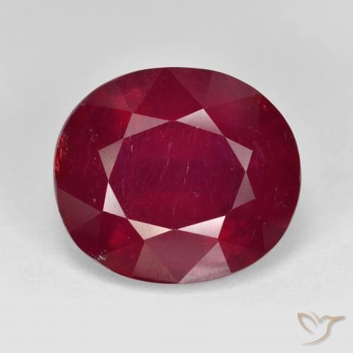 13.50ct Naturale Rosso scuro Rubino, Ovale, VS-SI
