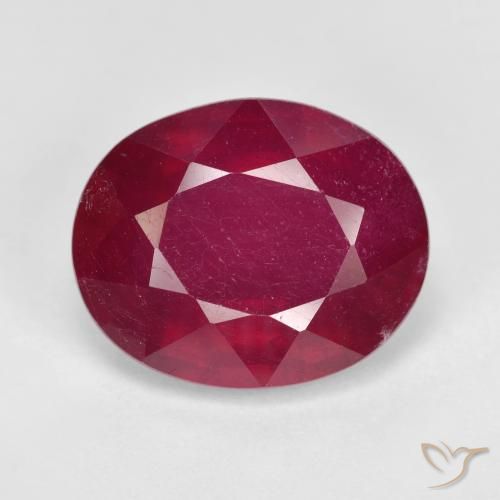 12.82ct Naturale Rosso scuro Rubino, Ovale, VS-SI