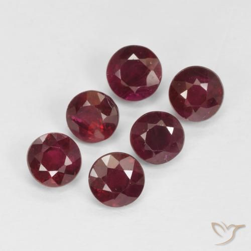 1.80ctw Naturale Rosso medio Rubino, Rotondo, VS-SI