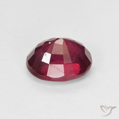 Rubino Rosa rossastro intenso naturale da 1.90 ct, Ovale, VS-SI