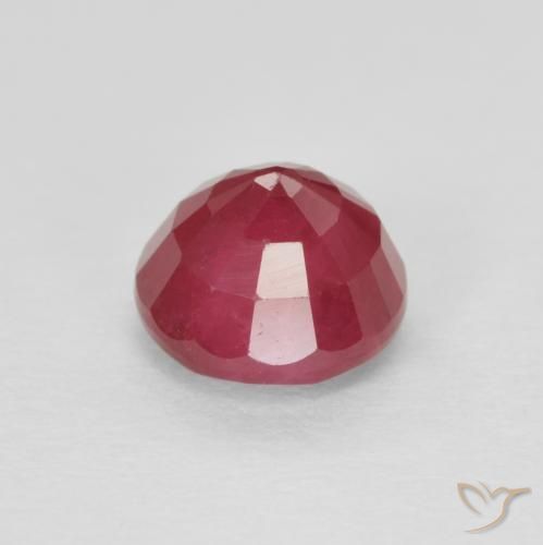 Rubino Cremisi Profondo naturale da 0.96 ct, Rotondo, VS-SI