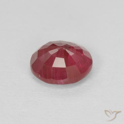 Rubino Rosso medio naturale da 0.87 ct, Rotondo, VS-SI
