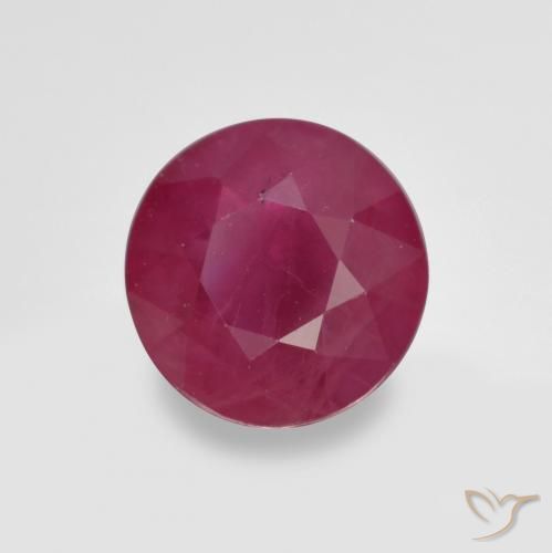 Rubino Rosso medio naturale da 1.12 ct, Rotondo, VS-SI