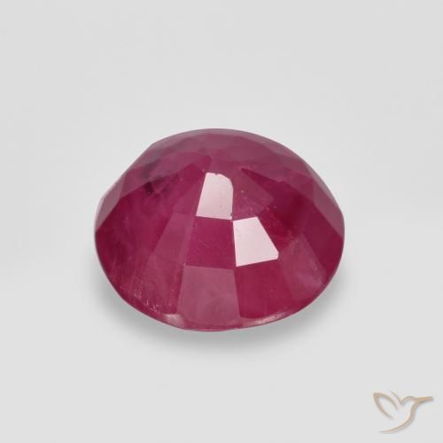 Rubino Rosso medio naturale da 1.12 ct, Rotondo, VS-SI