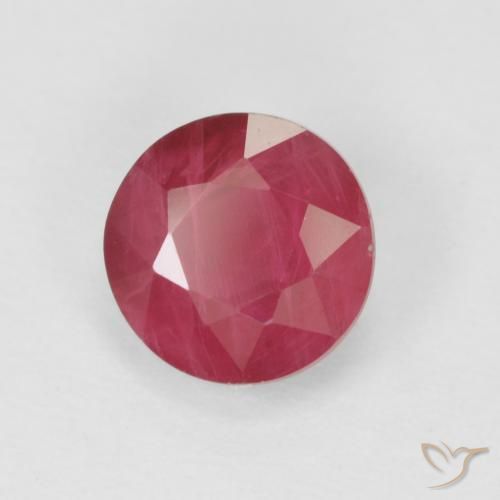 Rubino Rosso medio naturale da 1.05 ct, Rotondo, VS-SI