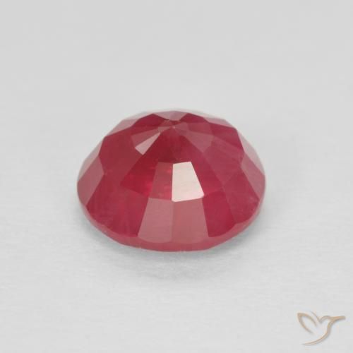 Rubino Rosso medio naturale da 1.05 ct, Rotondo, VS-SI