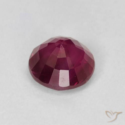 Rubino Rosso medio naturale da 0.97 ct, Rotondo, VS-SI