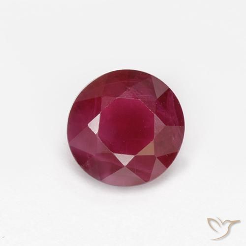 0.99ct Naturale marmellata rossa Rubino, Rotondo, VS-SI