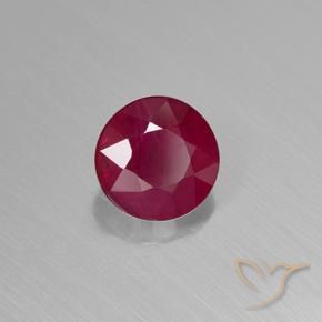 Rubino Rosso tendente al rosa naturale da 0.95 ct, Rotondo, VS-SI