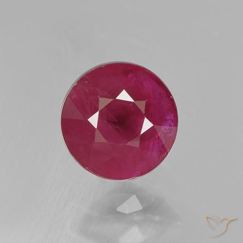 0.96ct Naturale Rosso medio Rubino, Rotondo, VS-SI