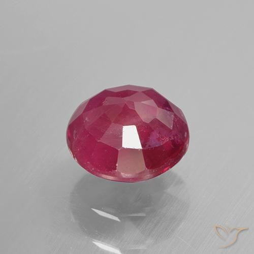 Rubino Rosso medio naturale da 0.96 ct, Rotondo, VS-SI