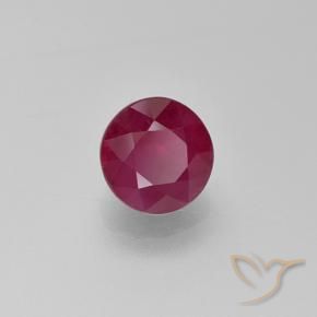 Rubino Rosso medio naturale da 1.11 ct, Rotondo, VS-SI