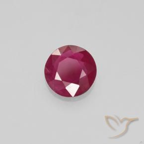 Rubino Rosa rossastra naturale da 0.67 ct, Rotondo, VS-SI