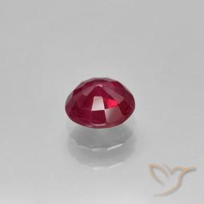 Rubino Rosa rossastro intenso naturale da 0.79 ct, Rotondo, VS-SI