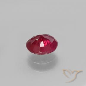 Rubino Rosso medio naturale da 0.71 ct, Rotondo, VS-SI