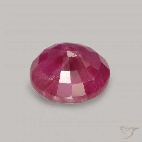 Rubino Rosso medio naturale da 1.10 ct, Rotondo, VS-SI