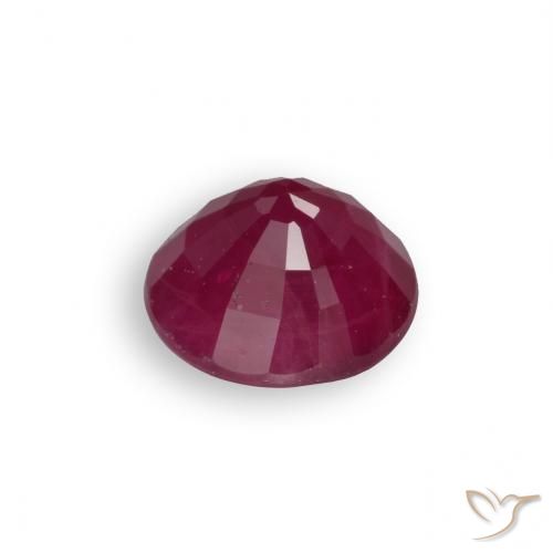 Rubino Rosso medio naturale da 0.69 ct, Rotondo, VS-SI