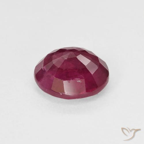 Rubino marmellata rossa naturale da 1.07 ct, Rotondo, VS-SI