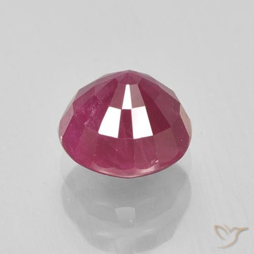 Rubino Rosa rossastra naturale da 1.55 ct, Rotondo, VS-SI