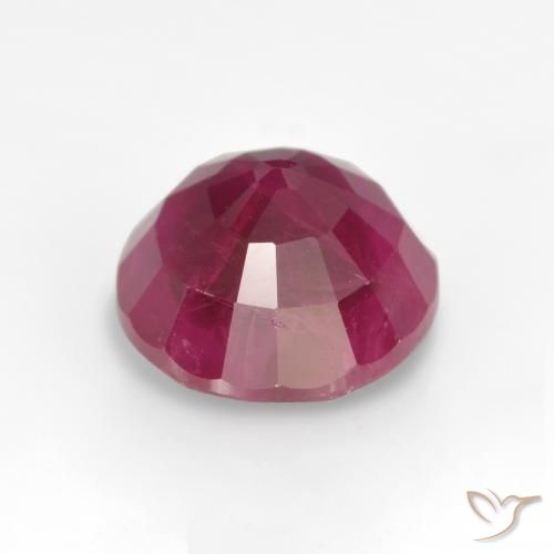 Rubino Rosa rossastra naturale da 1.21 ct, Rotondo, VS-SI