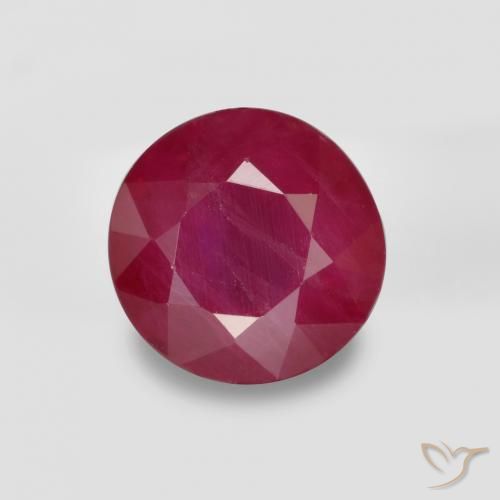 0.83ct Naturale Rosso medio Rubino, Rotondo, VS-SI