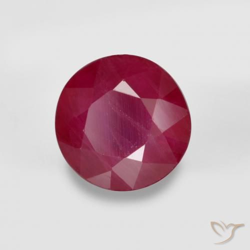 Rubino Rosso medio naturale da 0.83 ct, Rotondo, VS-SI