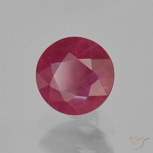 Rubino Cremisi Profondo naturale da 1.06 ct, Rotondo, VS-SI