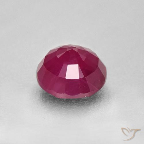 Rubino Rosa rossastra naturale da 0.85 ct, Rotondo, VS-SI