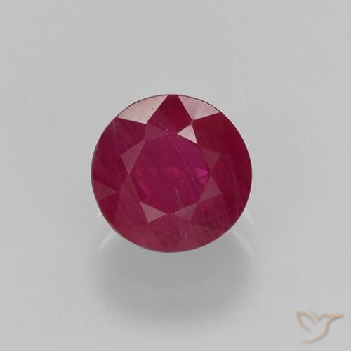 0.68ct Naturale marmellata rossa Rubino, Rotondo, VS-SI