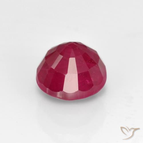 Rubino Cremisi Profondo naturale da 0.87 ct, Rotondo, VS-SI