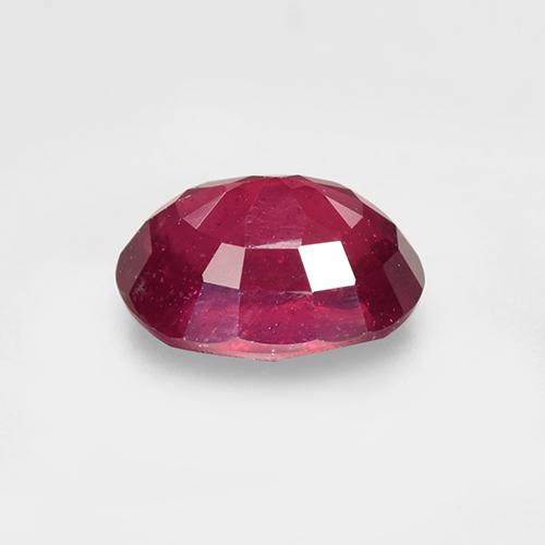 Rubino naturale rosso da 1,83 ct, taglio ovale, VS-SI