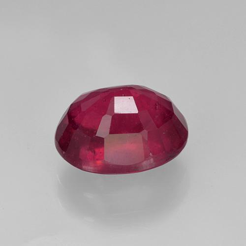 Rubino rosso medio naturale da 2,22 ct, taglio ovale, VS-SI
