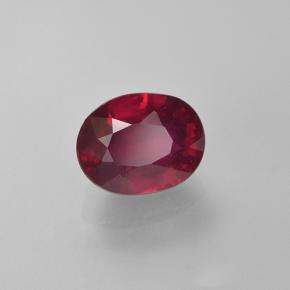 Rubino Rosso medio naturale da 2.26 ct, Taglio ovale, VS-SI