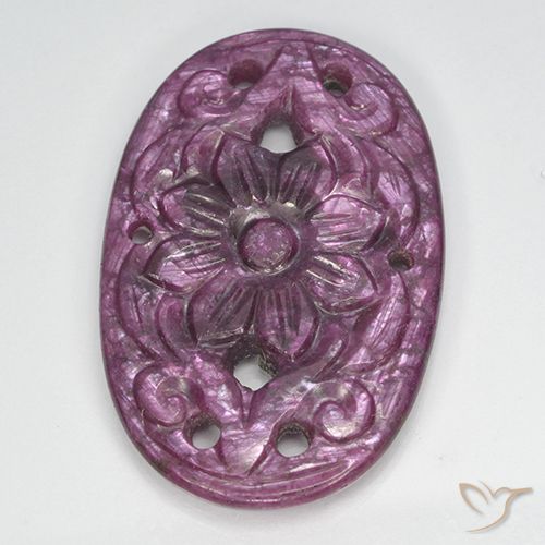 22.50ct Naturale Viola scuro Rubino, Ovale, Opaco