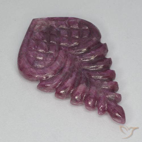 18.39ct Naturale Viola Boysenberry Rubino, Taglio a fantasia, Opaco