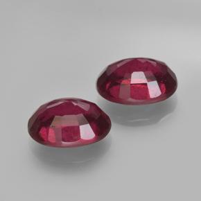 Gemme di Rubino Ribes Rosso naturale da 3.62 ct, Taglio ovale, VS-SI