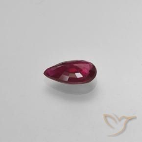 Rubino Rosso medio naturale da 0.43 ct, Forma a pera, VS-SI
