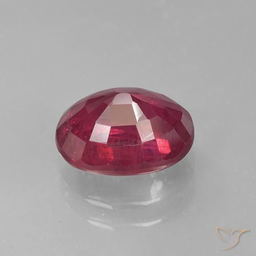 Rubino Rosso tendente al rosa naturale da 1.73 ct, Ovale, VS-SI