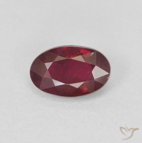 0.60ct Naturale Vino rosso Rubino, Ovale, VS-SI