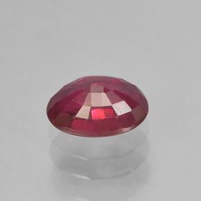 Rubino Vino rosso naturale da 0.71 ct, Taglio ovale, VS-SI