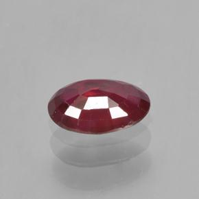 Rubino Rosso medio naturale da 0.50 ct, Taglio ovale, VS-SI