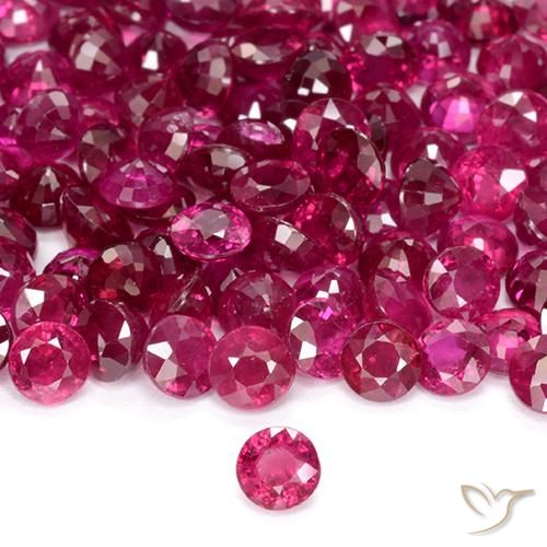 Rubino Rosso chiaro naturale da 0.23 ct, Rotondo, VS-SI