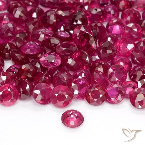 Rubino Rosso chiaro naturale da 0.23 ct, Rotondo, VS-SI