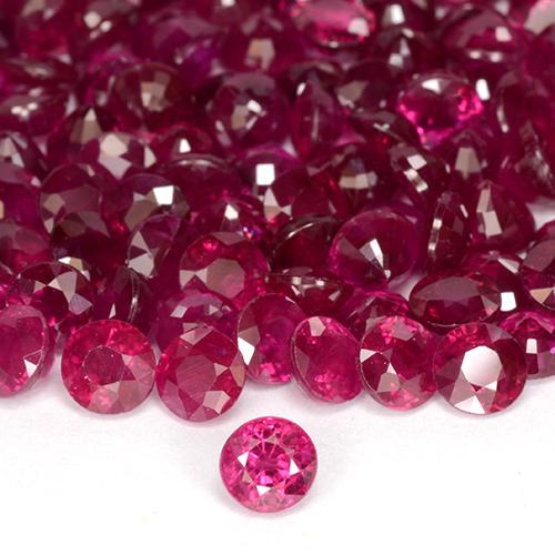 Rubino Rosso chiaro naturale da 0.29 ct, Rotondo, VS-SI